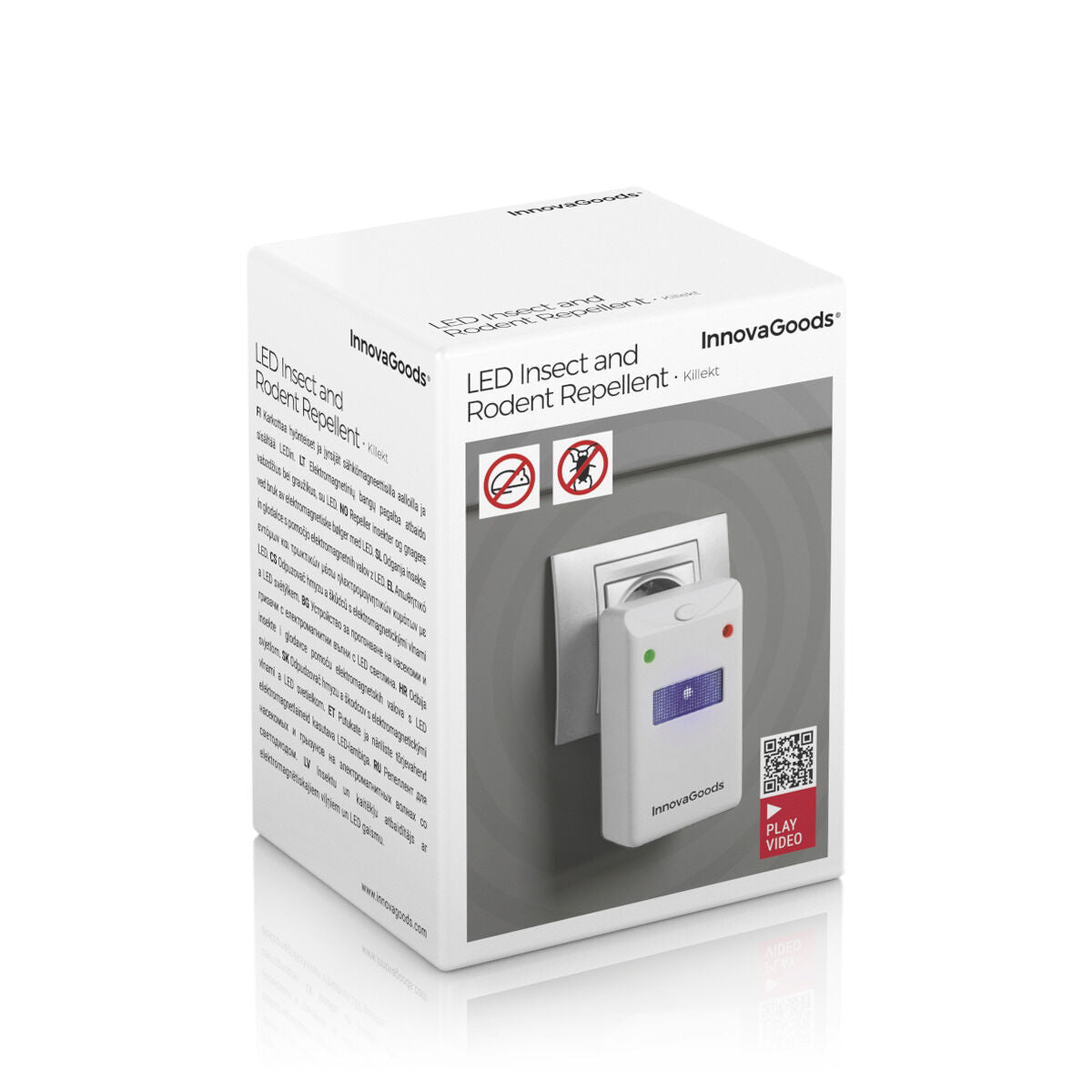 Elektrisk insektsrepeller med LED - lys - Makschill
