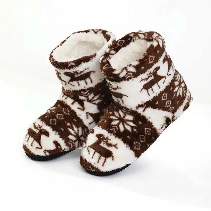 Vintervarme innesko med tykk fleece – Brun / 36-38, Brun / 39-41, produktbilde 5