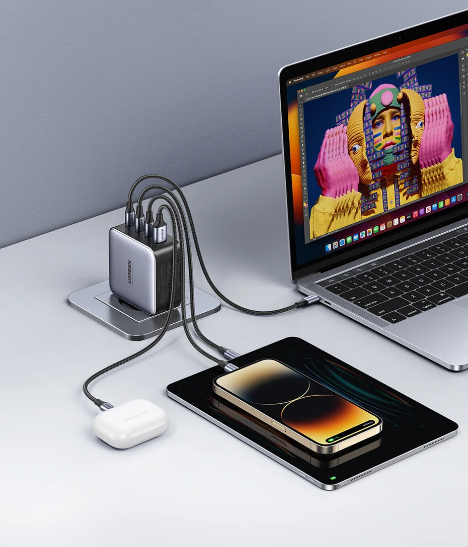 SuperLader™ - Norges Raskeste Lader med Type C og USB Port - Makschill