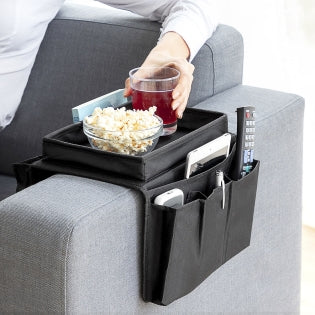 Sofabrett med lommer og snacksbrett