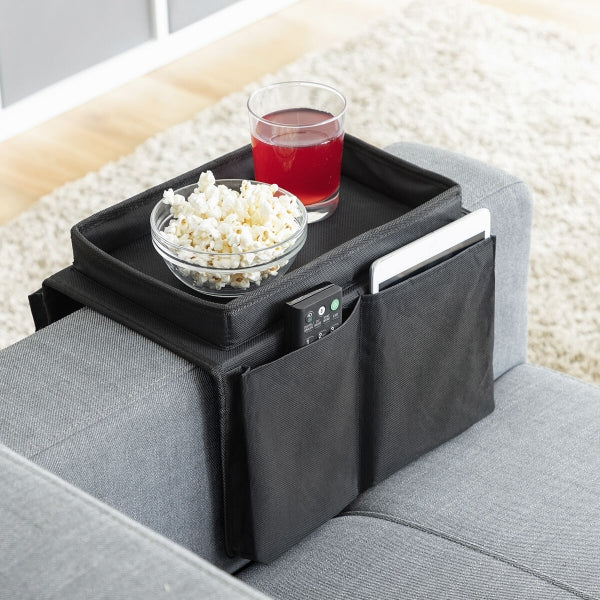 Sofabrett med lommer og snacksbrett