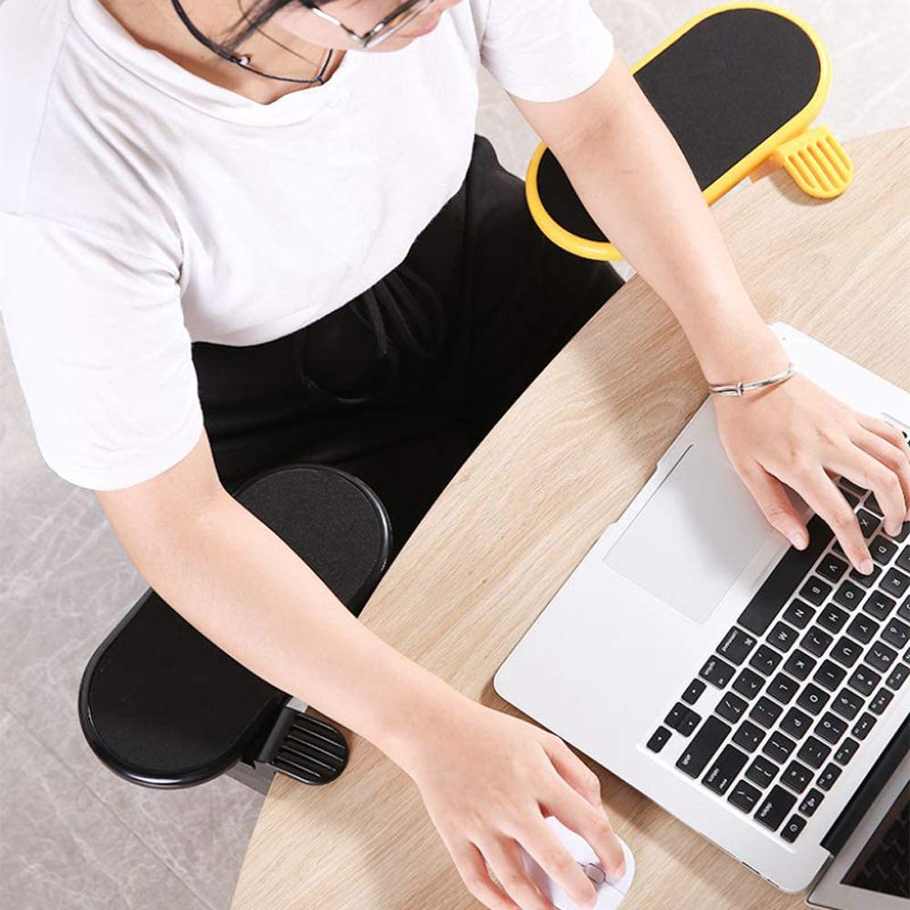 Computer Arm Rest For Desk Adjustable Ergonomic Wrist Rest Support For Keyboard Armrest Extender Rotating Mouse Pad Holder - Makschill