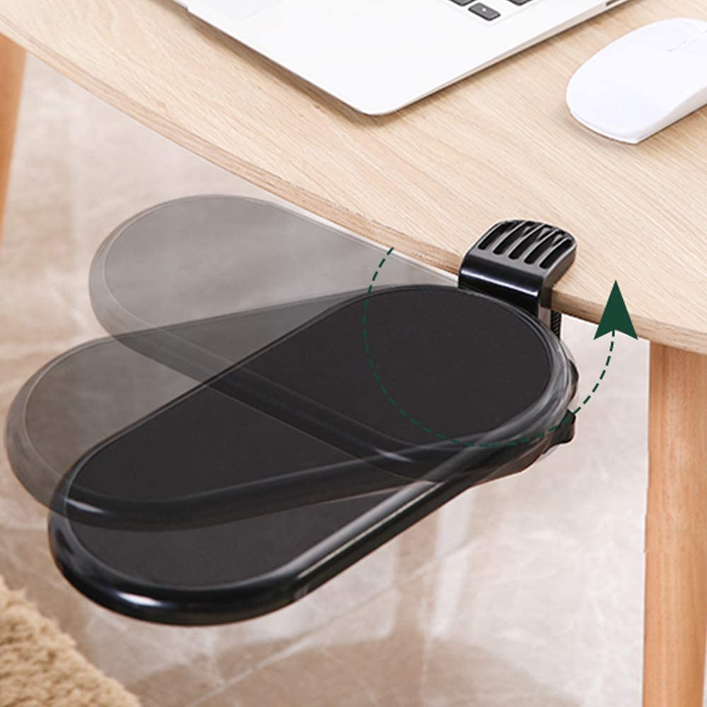 Computer Arm Rest For Desk Adjustable Ergonomic Wrist Rest Support For Keyboard Armrest Extender Rotating Mouse Pad Holder - Makschill