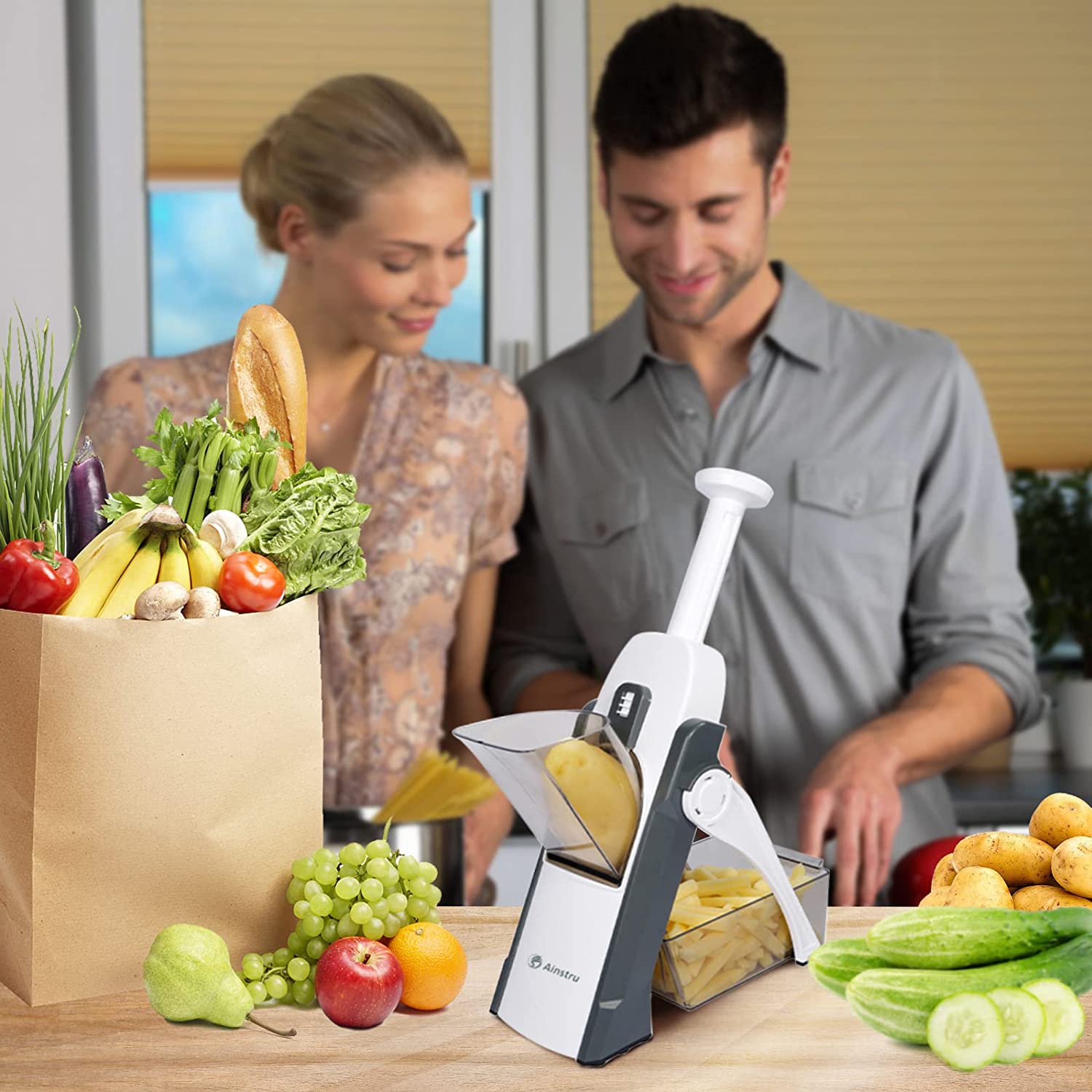 Slice&Dice™ - En praktisk og trygg grønnsakskutter - Makschill