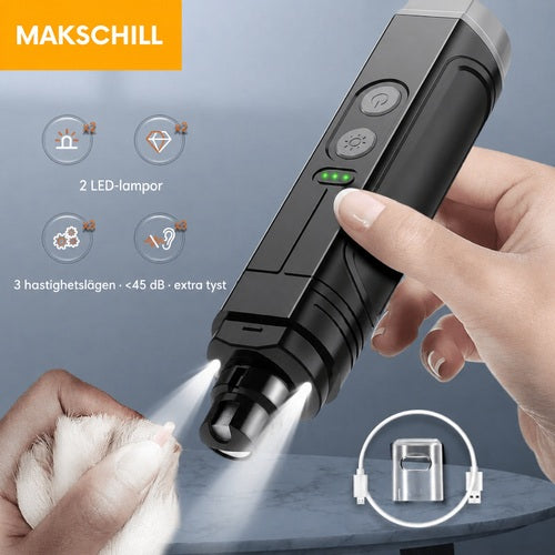 SmoothPaws™ – elektrisk kloslip med LED-ljus