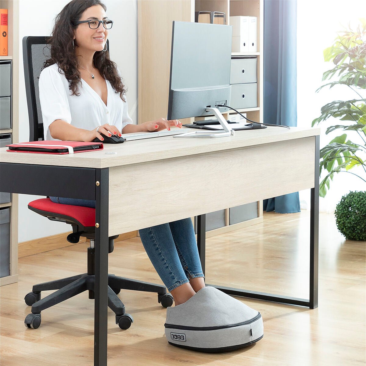 2 - i - 1 Shiatsu varmemassasjeapparat - Makschill