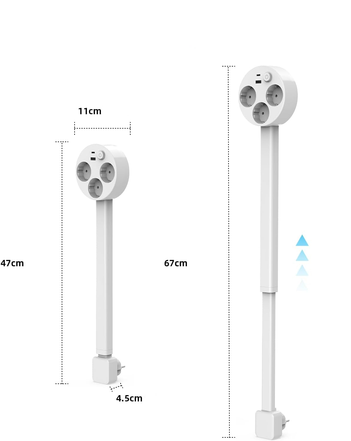 Extendio™ – Justerbar stikkontaktforlenger