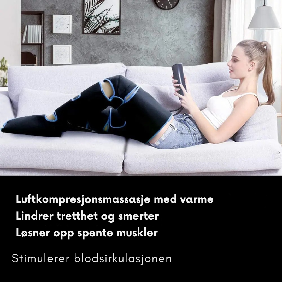 Beinmassasje - 6 massasjemoduser fra lår til fot - Makschill