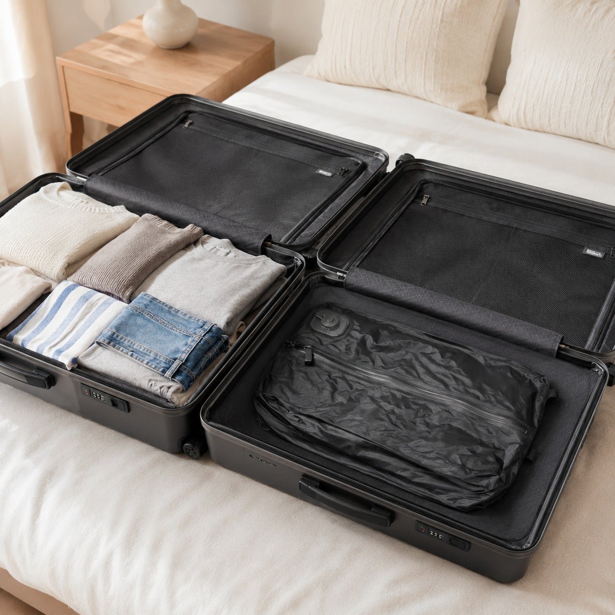Reisepakk Pro™ – vakuumpose med indbygget pumpe – produktbillede 8