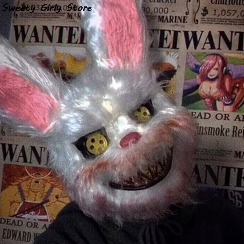 Läskig kaninmask rent produktfoto