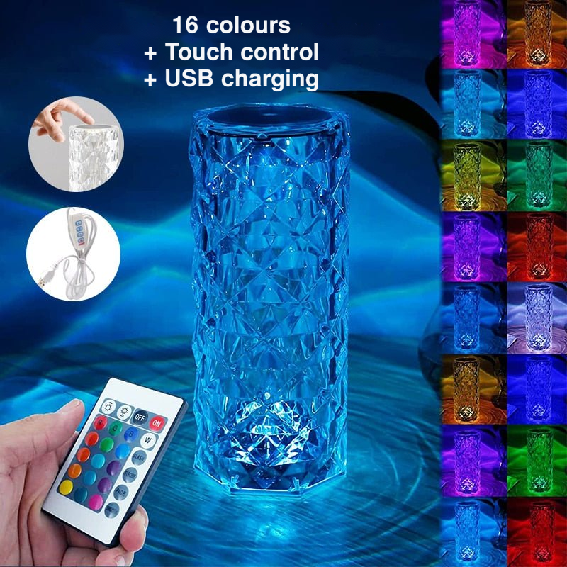 Diamanten – Touch-Control Crystal Lamp