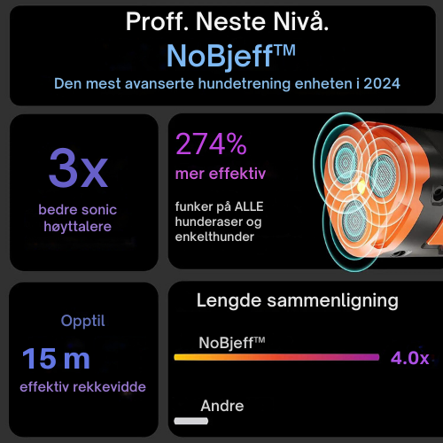 NoBjeff™ - Anti Bjeffing Ultralyd Enhet for Effektiv Hundetrening - Makschill