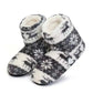 Vintervarme innesko med tykk fleece – Grå / 36-38, Grå / 39-41, produktbilde 4
