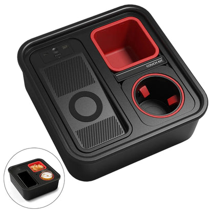 Smart opbevaring til kopper og snacks med ladestation – Makschill
