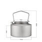 Camping Titanium Water Kettle 980ml Ultralight Cooking Kettle Tea Coffee Pot - Makschill
