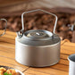 Camping Titanium Water Kettle 980ml Ultralight Cooking Kettle Tea Coffee Pot - Makschill