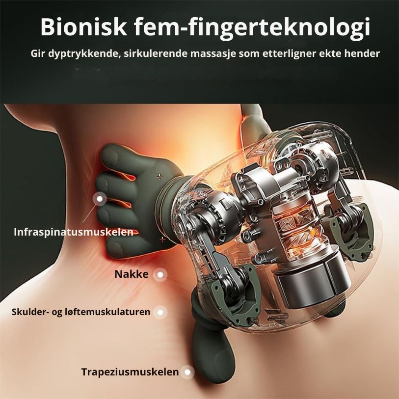 Velura™ 4D massasje for nakke, skuldre og sjel - Makschill