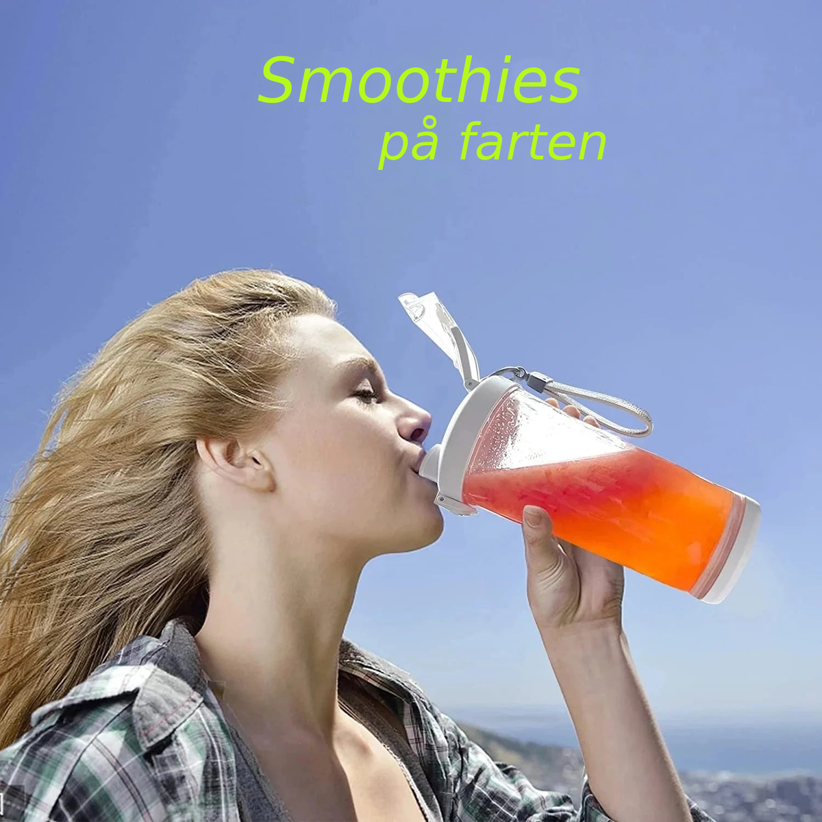 Smoothies på farten med Blenderen, den bærbare blender.