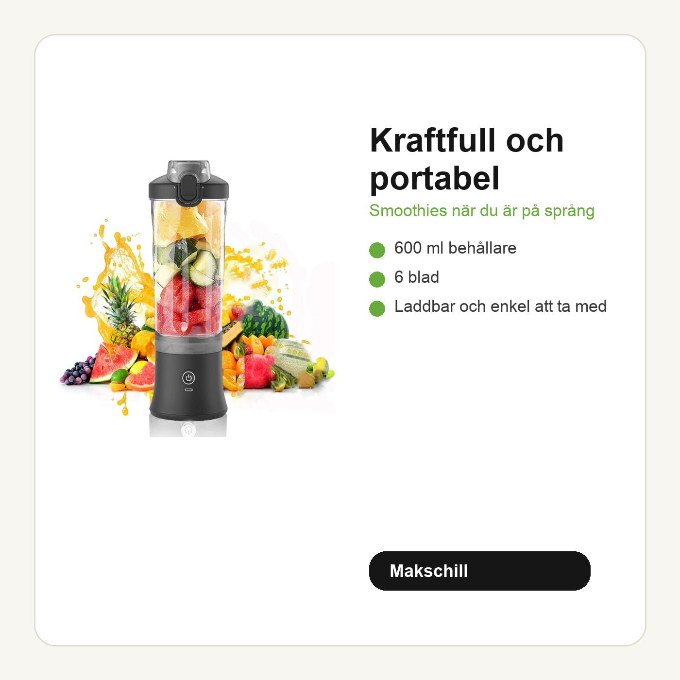 Blenderen svensk produktinformation