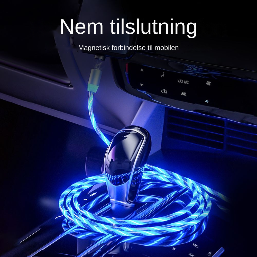 Chargo med magnetisk forbindelse til mobilen.