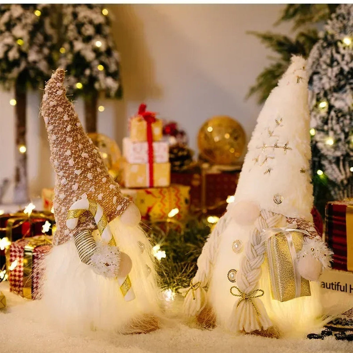 Light-Up Christmas Gnomes – 30 cm