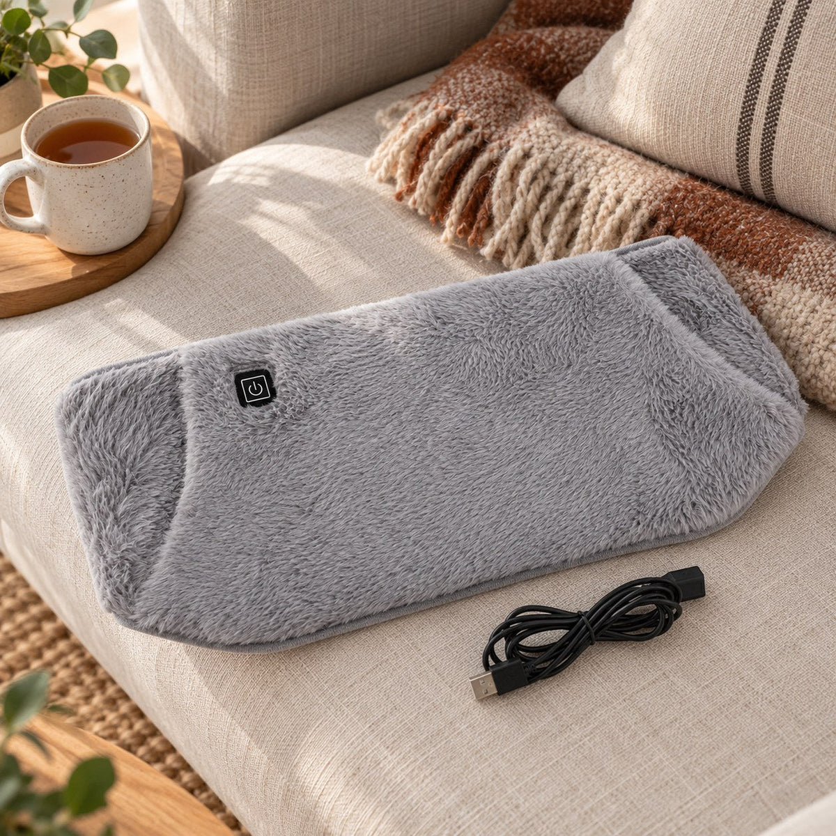ComfyBelt varmebelte på sofaen
