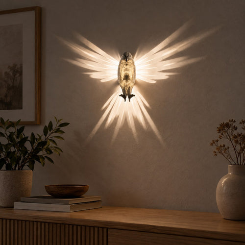 Elegant og magisk fuglelampe