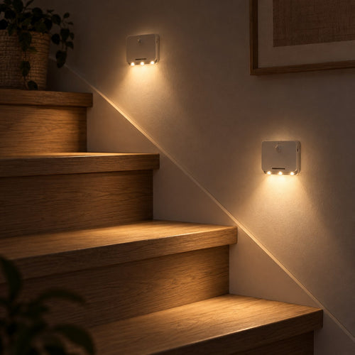 LED-nattlys med bevegelsessensor (2 stk)