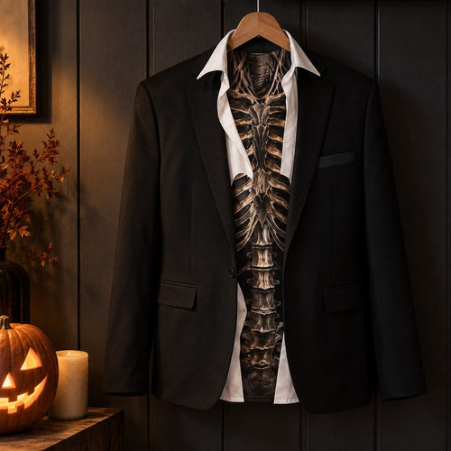 Halloween Makschill – skjelettdrakt i 3D