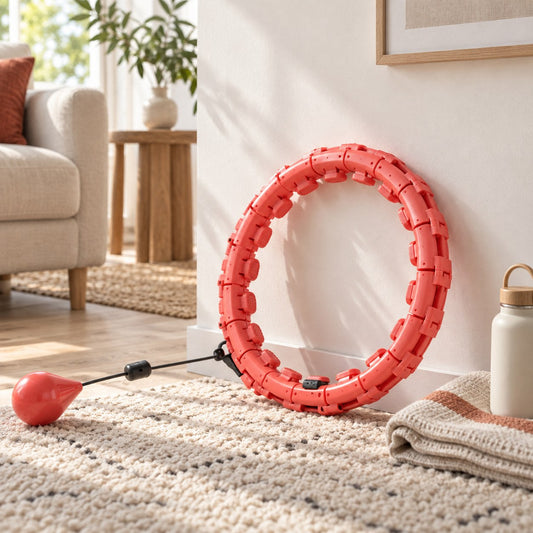 Smart treningsring med vekt i stuen