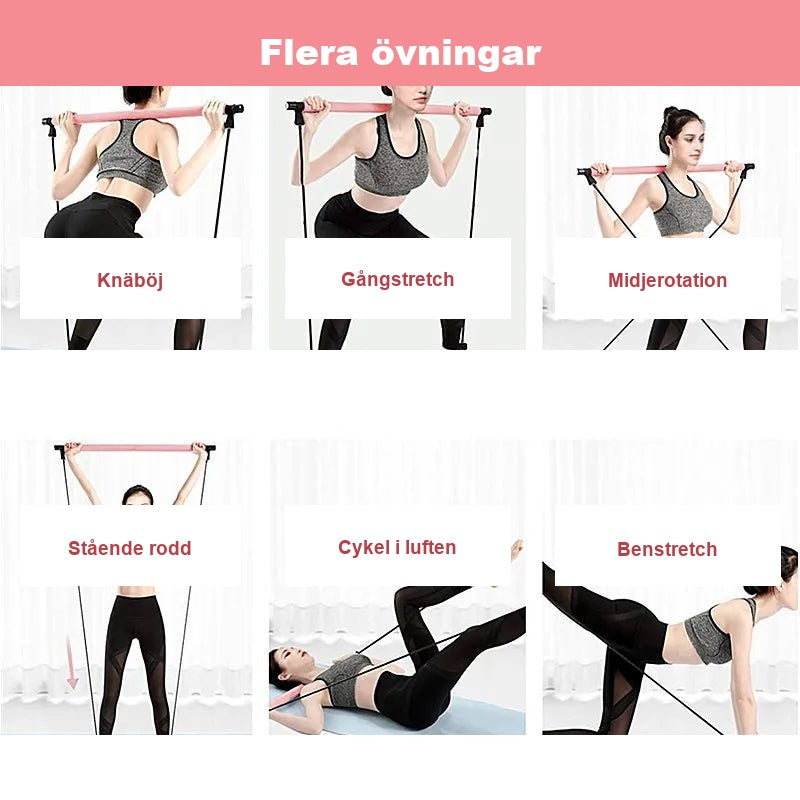 FlexBar™ - pilatesbar med träningsband