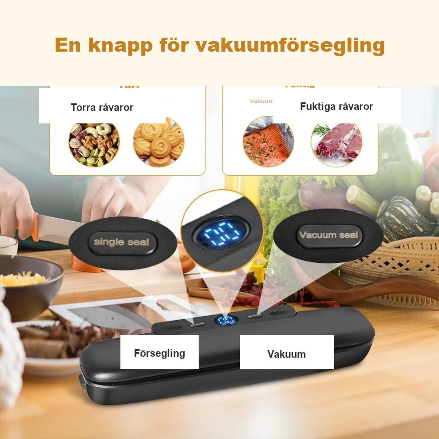 FreshPack en knapp för vakuumförsegling