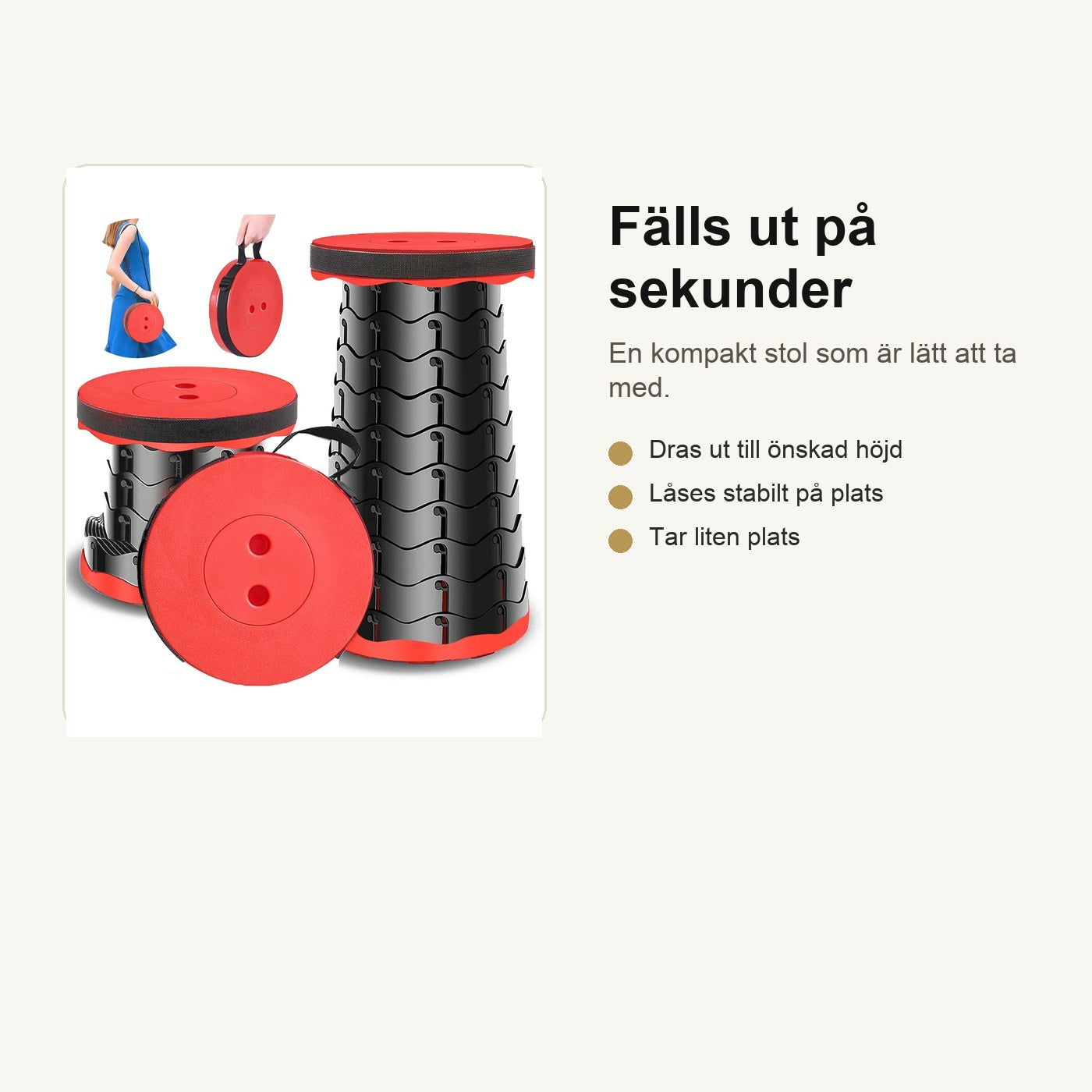 Gennistolen™ - hopfällbar stol