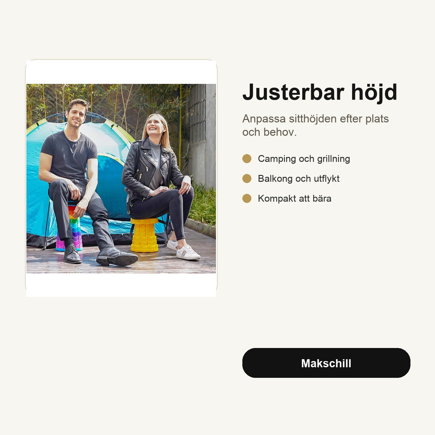 Gennistolen™ - hopfällbar stol