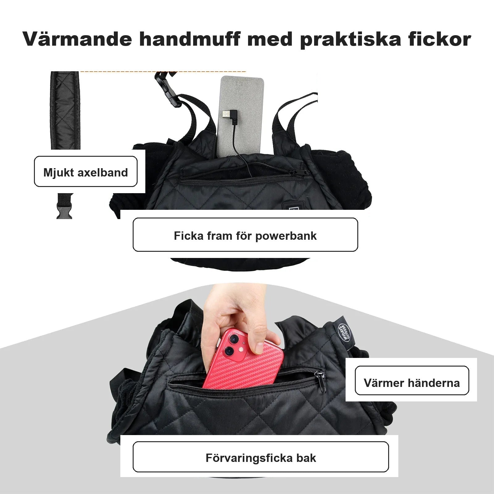 HandVärmare™ - elektrisk värmemuff
