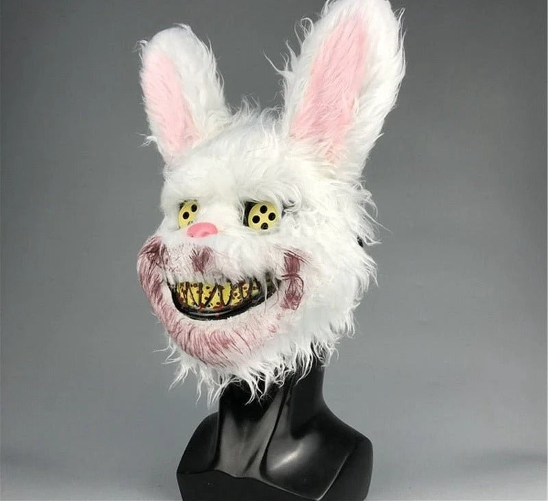 Skummel kaninmaske til Halloween