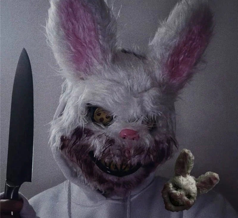 Skummel kaninmaske til Halloween