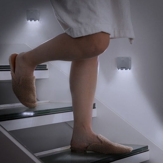LED-nattlys med bevegelsessensor (2 stk)