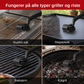 Grillrenseren på rustfrit stål, stegeplade, støbejern og kulgrill