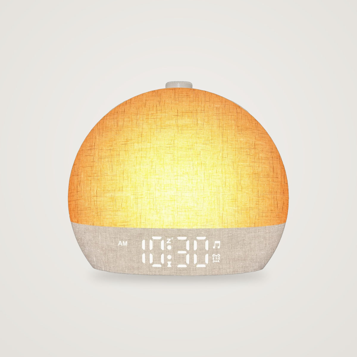 SolOpp väckarklocka med tygkupol och LED-display