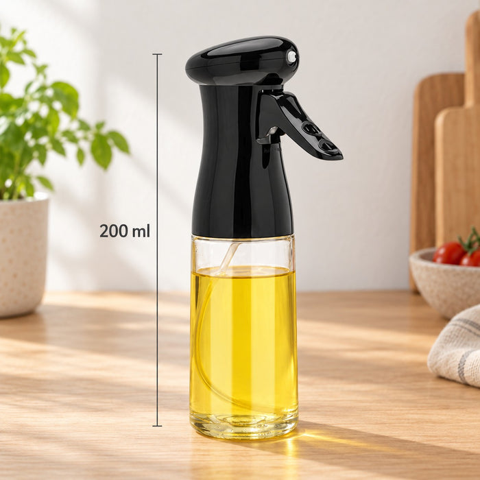 Oljespray 200 ml stående på kjøkkenbenk