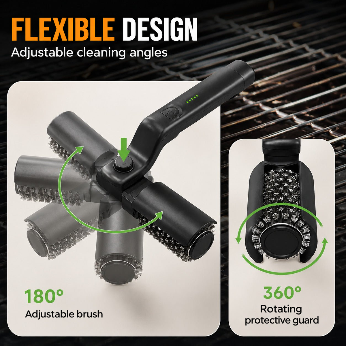 Electric BBQ Grill Cleaner