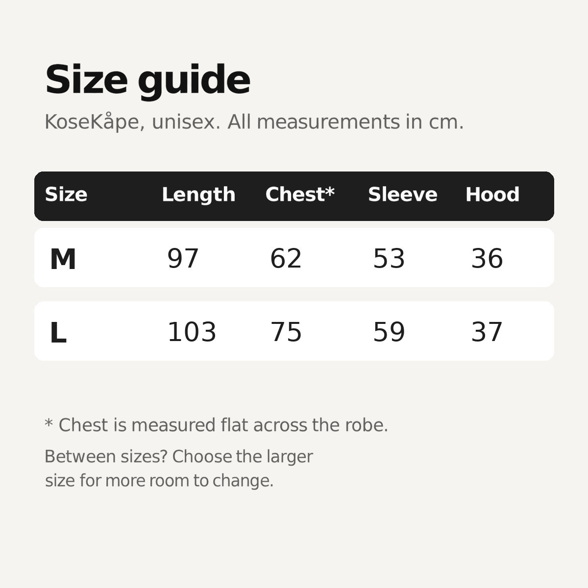 KoseKåpe™ – Teddy-Lined Changing Robe