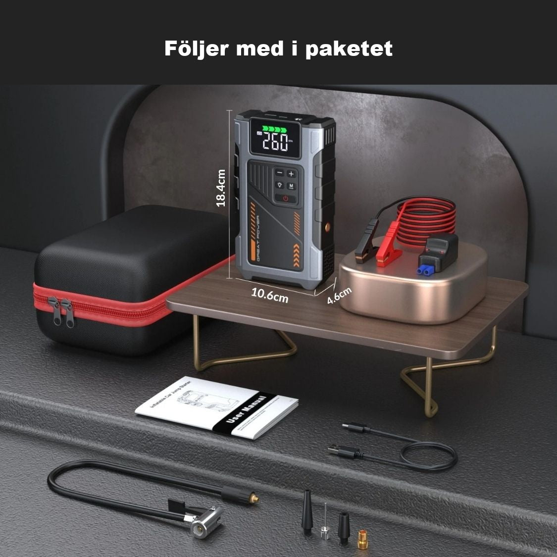 Sparkis innehåll i paketet