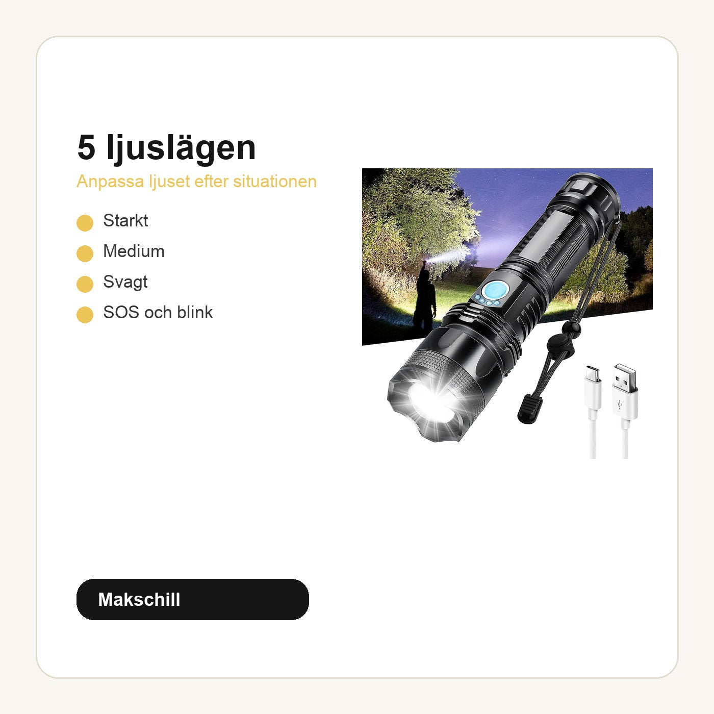 SuperLykten svensk produktinformation