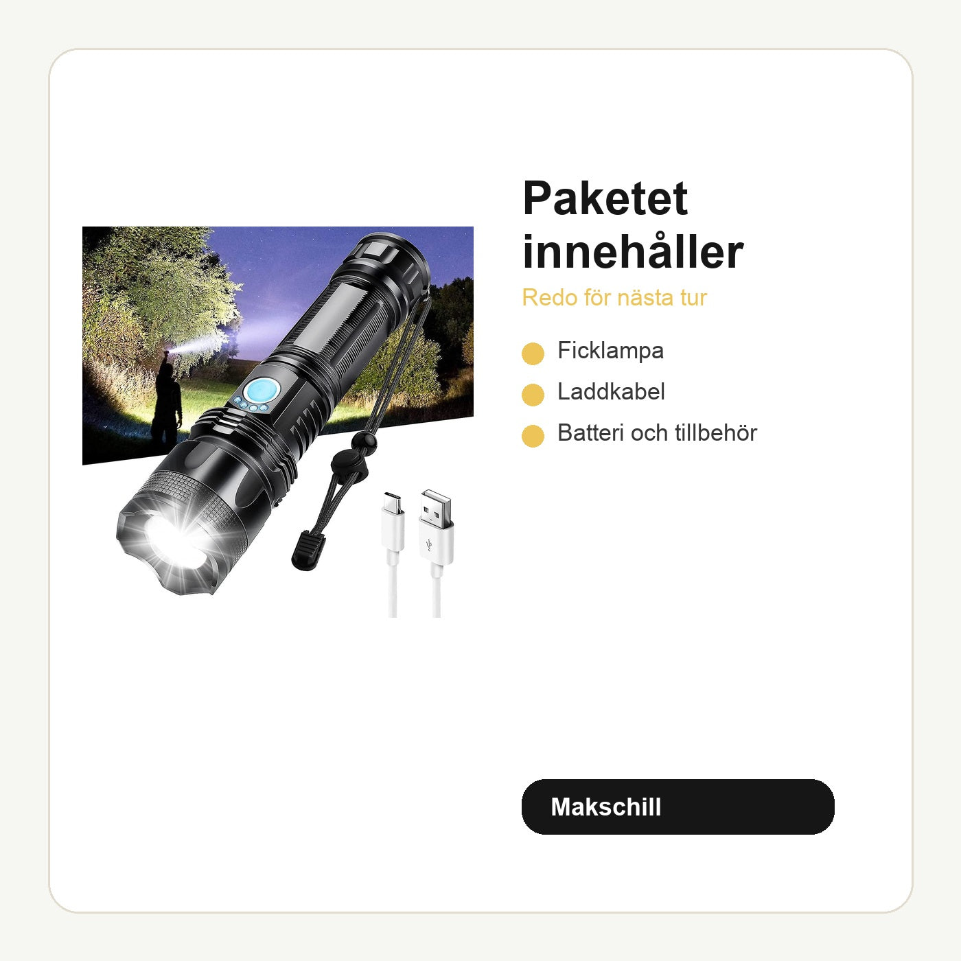 SuperLykten svensk produktinformation