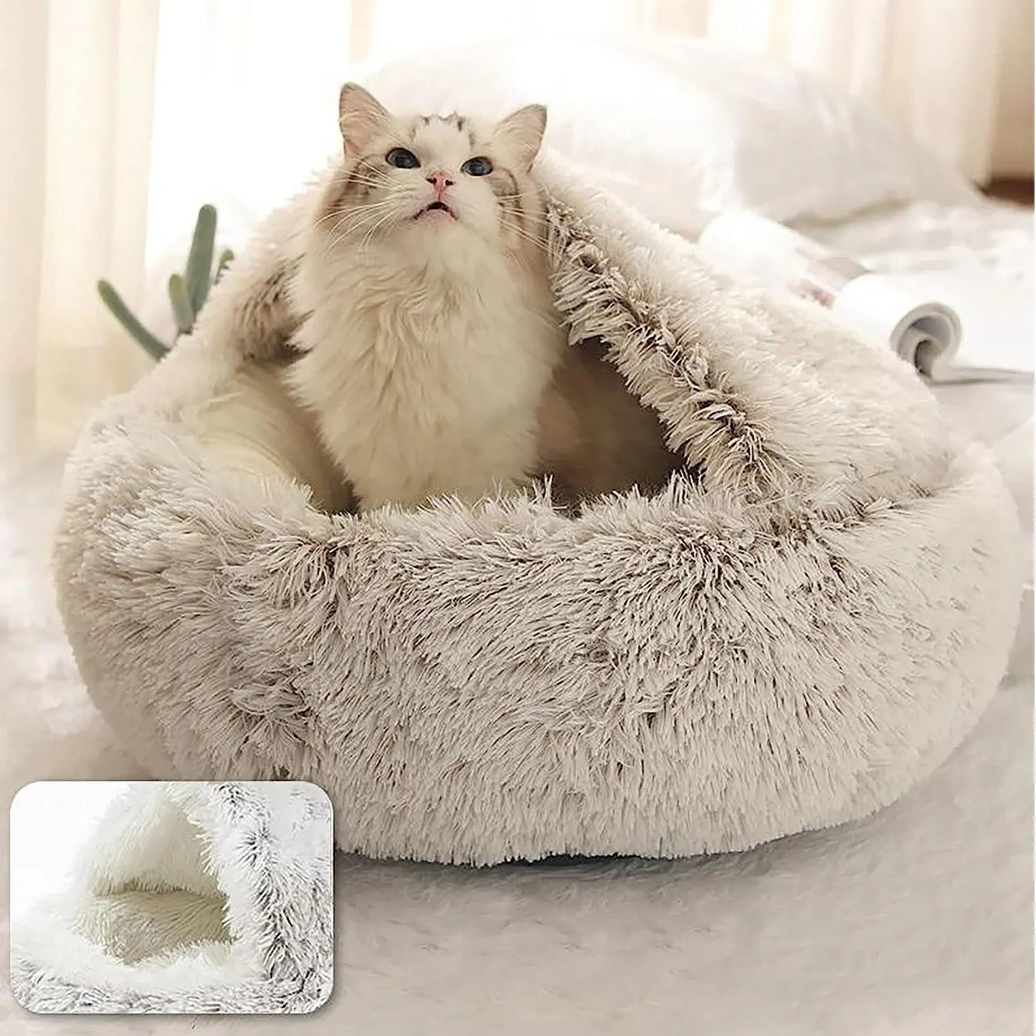 FluffyBed med katt